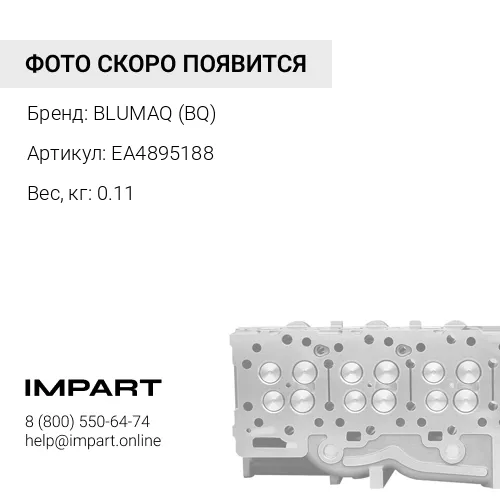EA4895188 ВЫПУСКНОЙ КЛАПАН