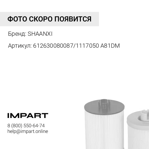 612630080087/1117050А81DM Фильтр топливный тонкой очистки (S) F3000 (МАN) оригинал (F026402017) 6126 SHAANXI