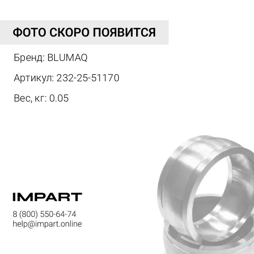 232-25-51170 О-кольцо BLUMAQ