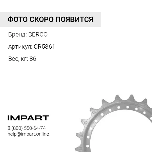CR5861 ЗВЕЗДОЧКА 6Y-5685 BERCO
