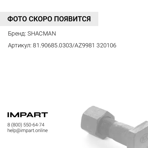 81.90685.0303/AZ9981320106 Гайка хвостовика редуктора среднего моста SHACMAN