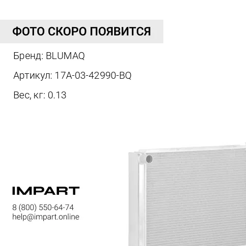 17A-03-42990-BQ КРЫШКА РАДИАТОРА BLUMAQ