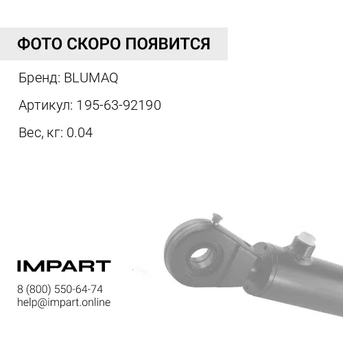195-63-92190 Пылезащитное уплотнение BLUMAQ