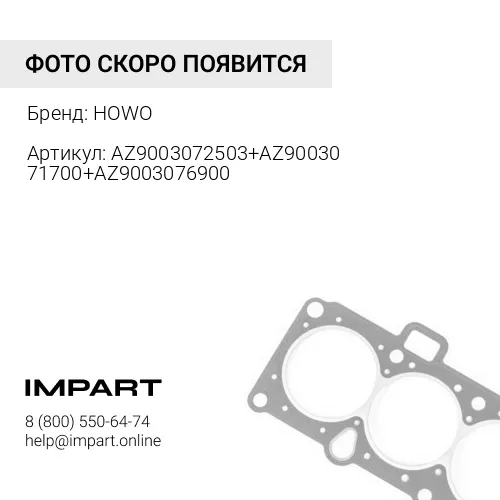 AZ9003072503+AZ9003071700+AZ9003076900 Комплект колец делителя уплотнительных -HW18709