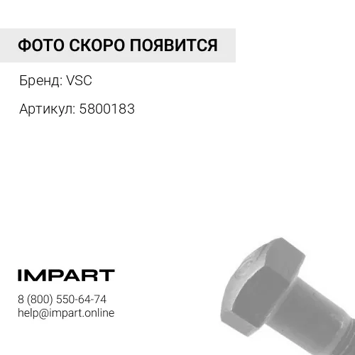 5800183 Болт VSC