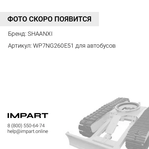 WP7NG260E51 для автобусов Газовый двигатель WP7NG260E5 для автобусного шасси СПГ SHAANXI