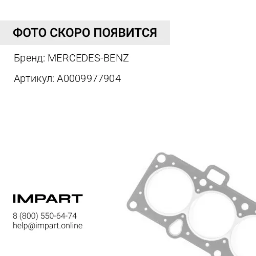 A0009977904 Кольцо уплотнительное