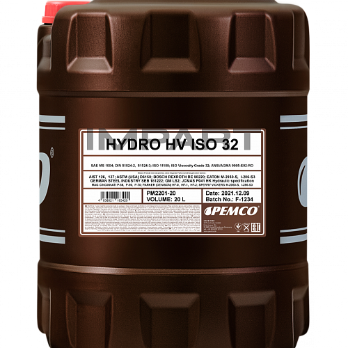 Масло гидравлическое PEMCO Hydro HV ISO 32 (20 литров)