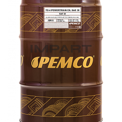 Масло трансмиссионно-гидравлическое PEMCO ТО-4 Powertrain Oil SAE 30 (60 литр) PEMCO