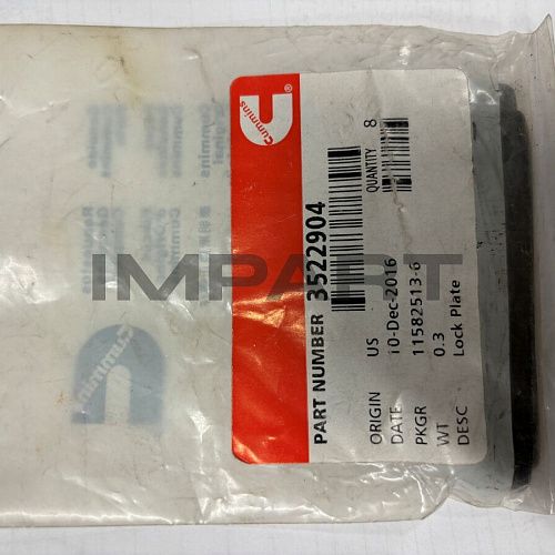 3522904 Шплинтовочная пластина на ТКР