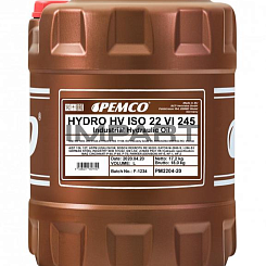 Масло гидравлическое PEMCO Hydro HV ISO 22 вязк.245 (20 литров) PEMCO