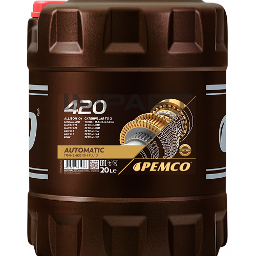Масло трансмиссионное PEMCO 420 ATF Dexron II (20 литр)